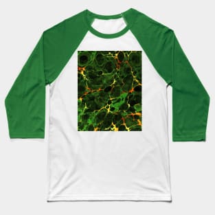 Abstract Marbling Pattern Baseball T-Shirt